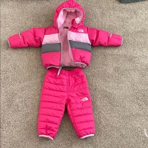 North face snow pants and jacket